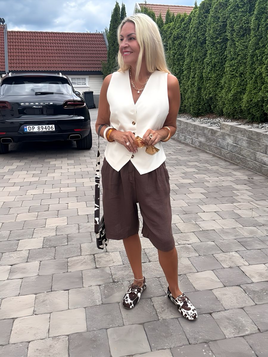 Terry Linen Short Pants