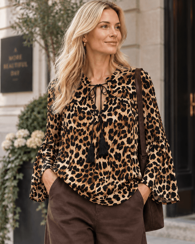 Leo Tassel Viscose Blouse 