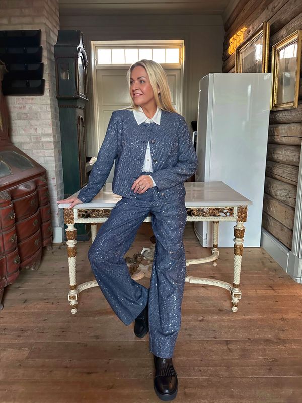 Codina High Waisted Pant Minus Str 34