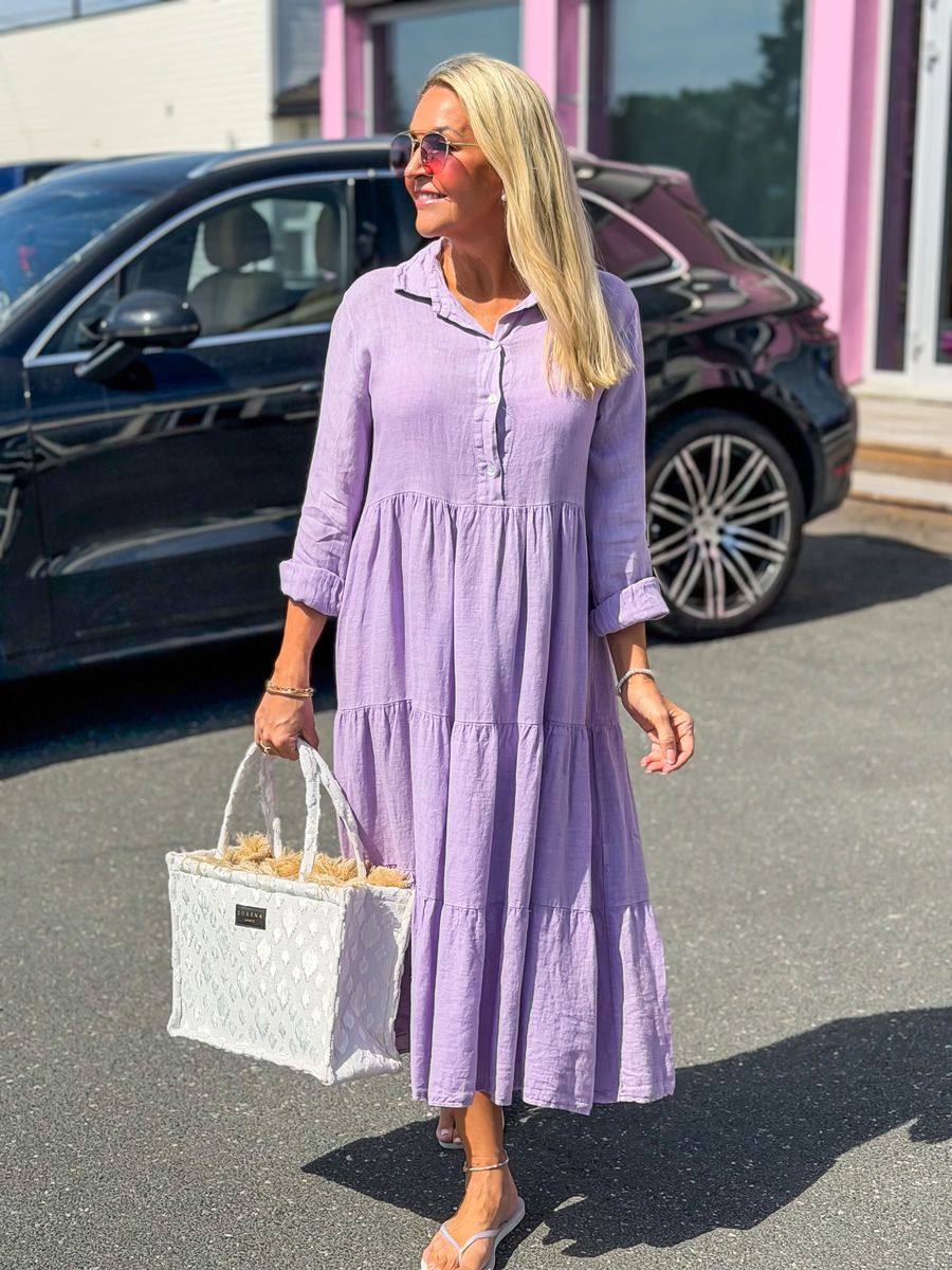 Lavender Linen Dress