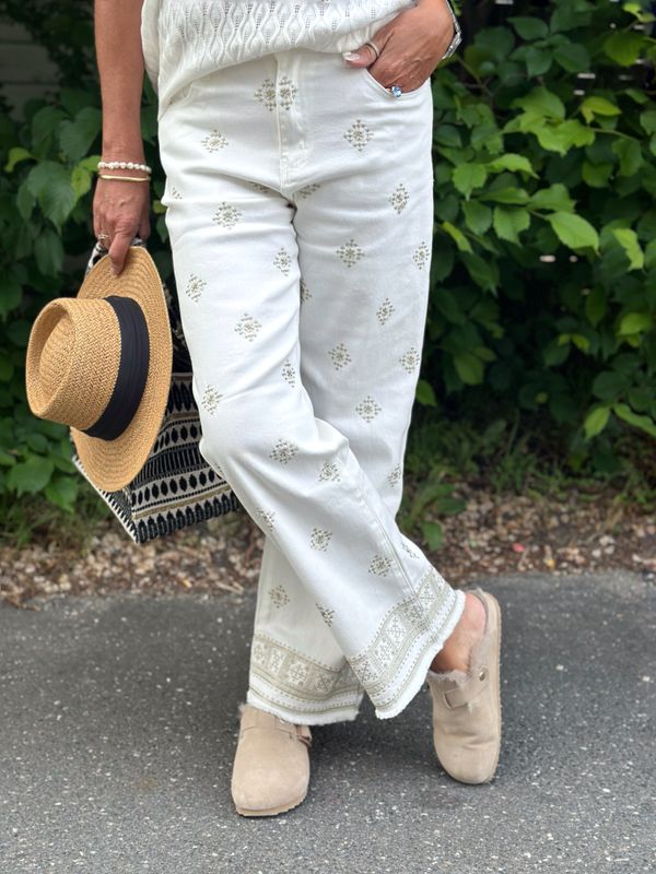 Embroidery Jeans