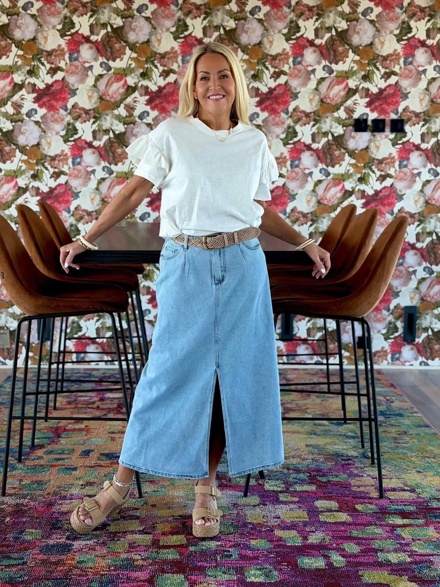 Aminna Denim Skirt Kaffe