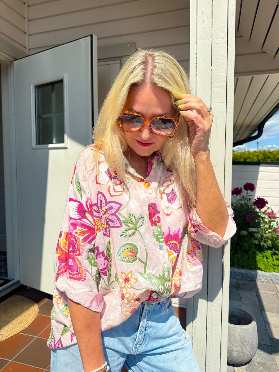 Heavenly Bloom Linen Shirt