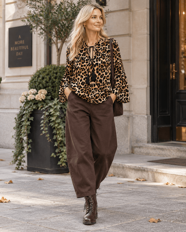 Leo Tassel Viscose Blouse 
