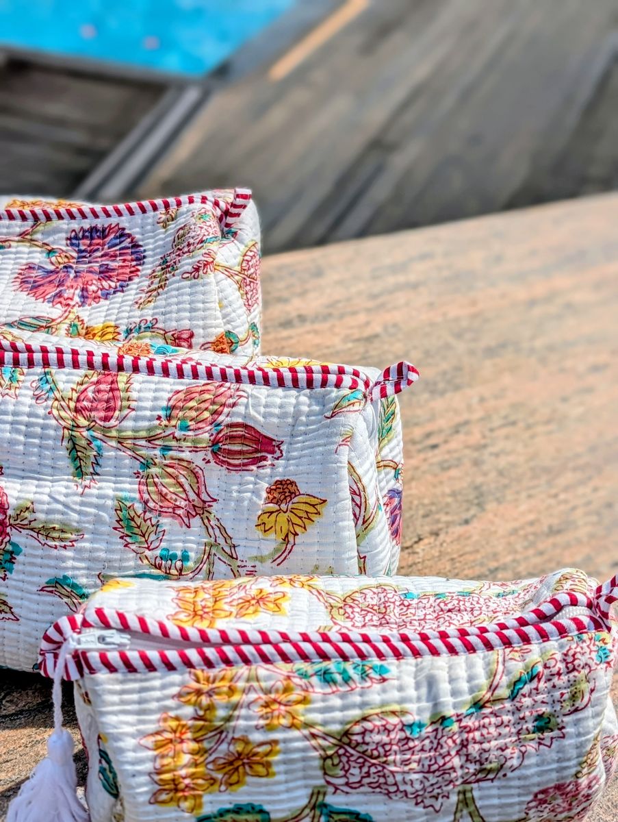 Toilet Bag White 3 Pieces