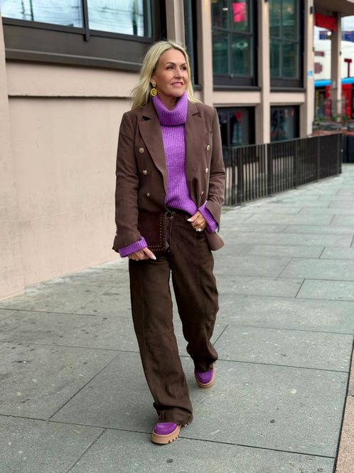 Hovedbilde Suede Pant Straight Leg Depeche