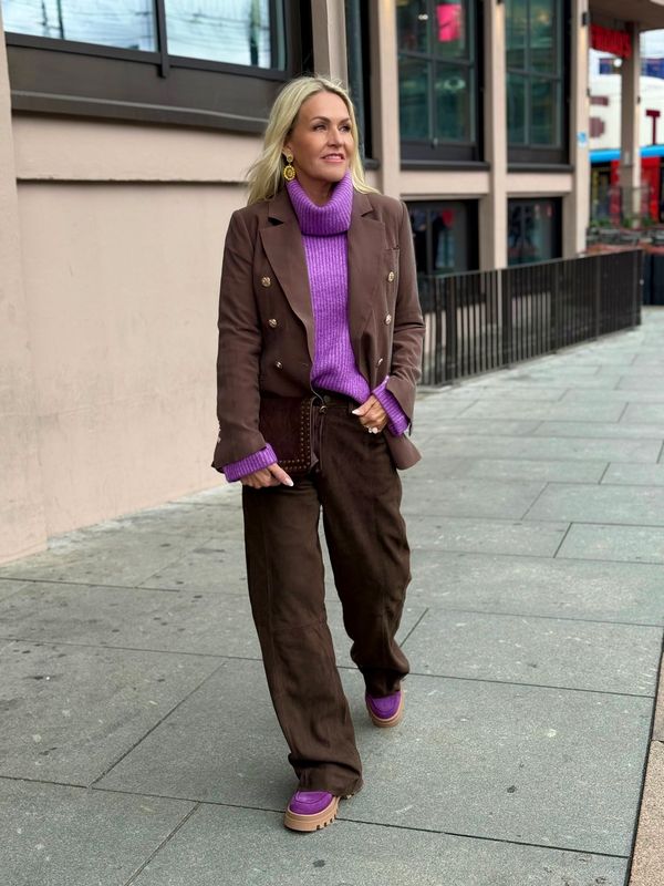 Suede Pant Straight Leg Depeche