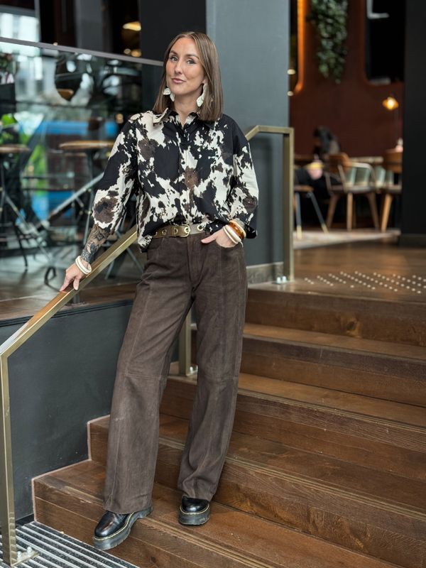 Suede Pant Straight Leg Depeche