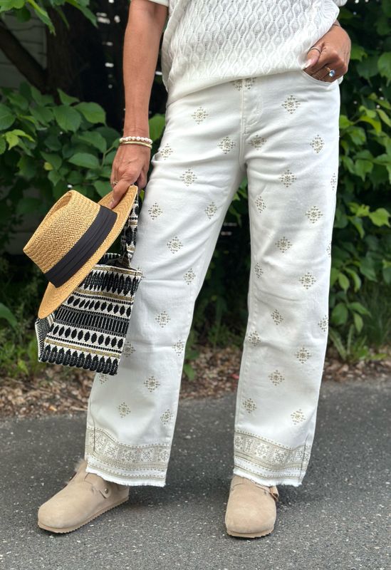 Embroidery Jeans