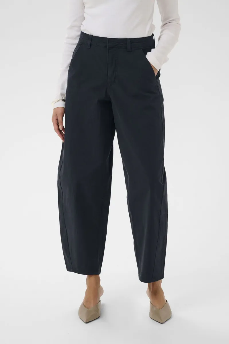 Amette Barrel Pant Kaffe