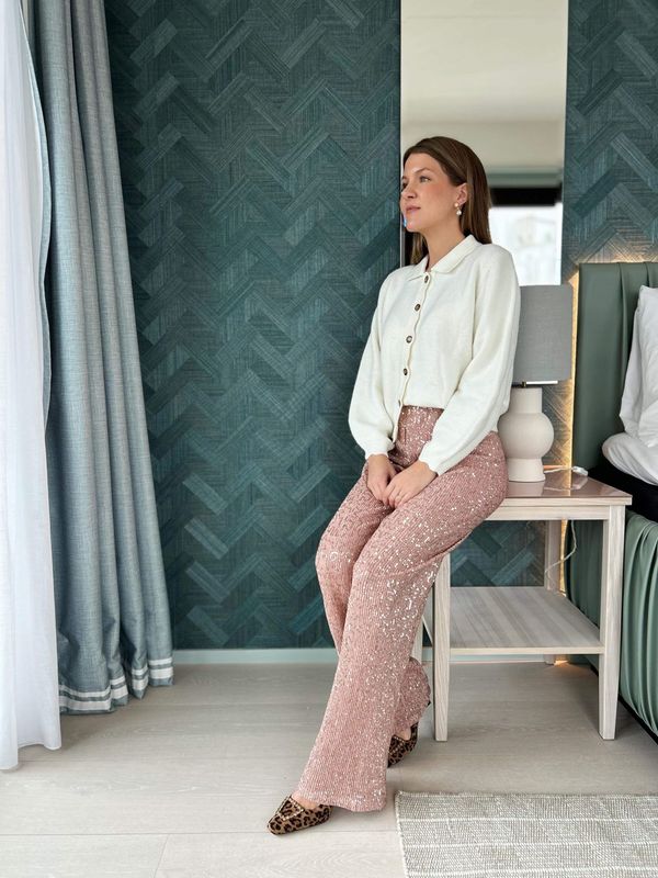 Shiny Sequin Pant