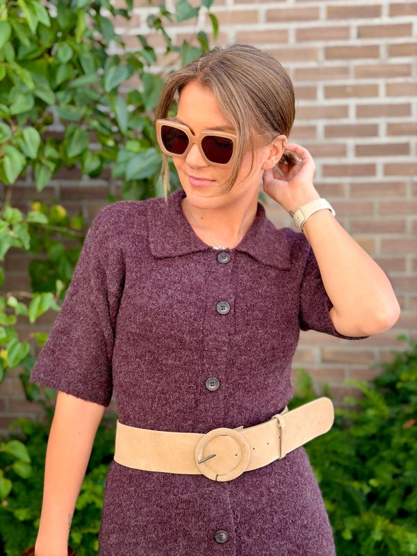 Signe Knit Dress Kaffe