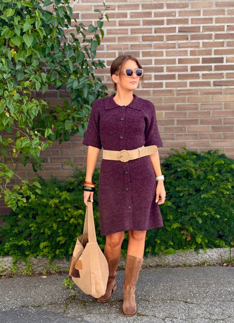 Hovedbilde Signe Knit Dress Kaffe
