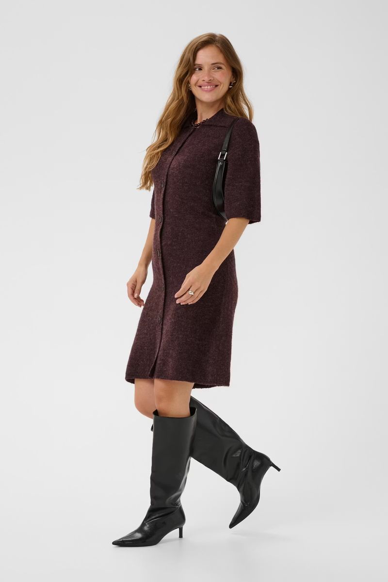 Signe Knit Dress Kaffe